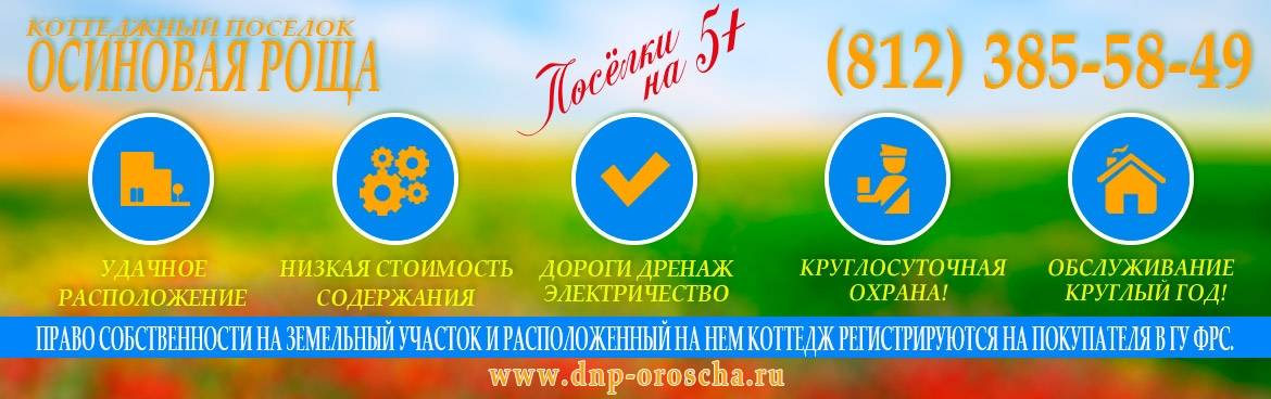 1-я Академия Недвижимости коттеджный поселок Осиновая роща 1-я Академия Недвижимости коттеджный поселок Осиновая роща