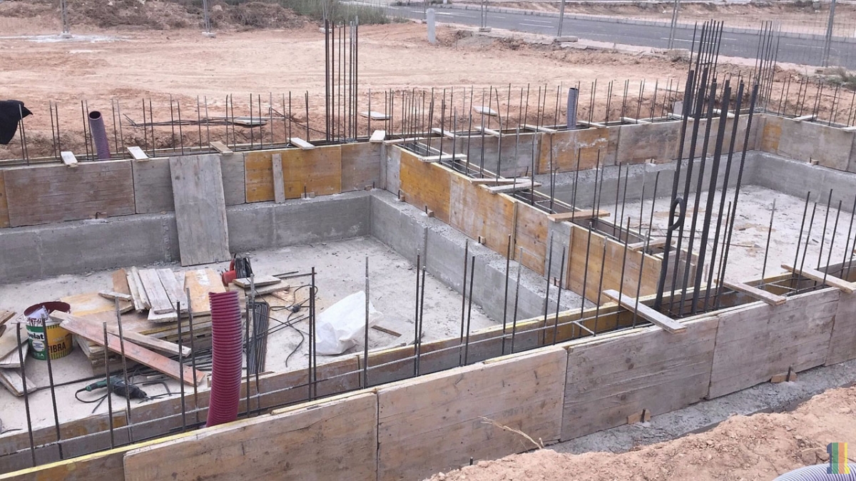 Этап строительства демо дома Abedul(Испания)